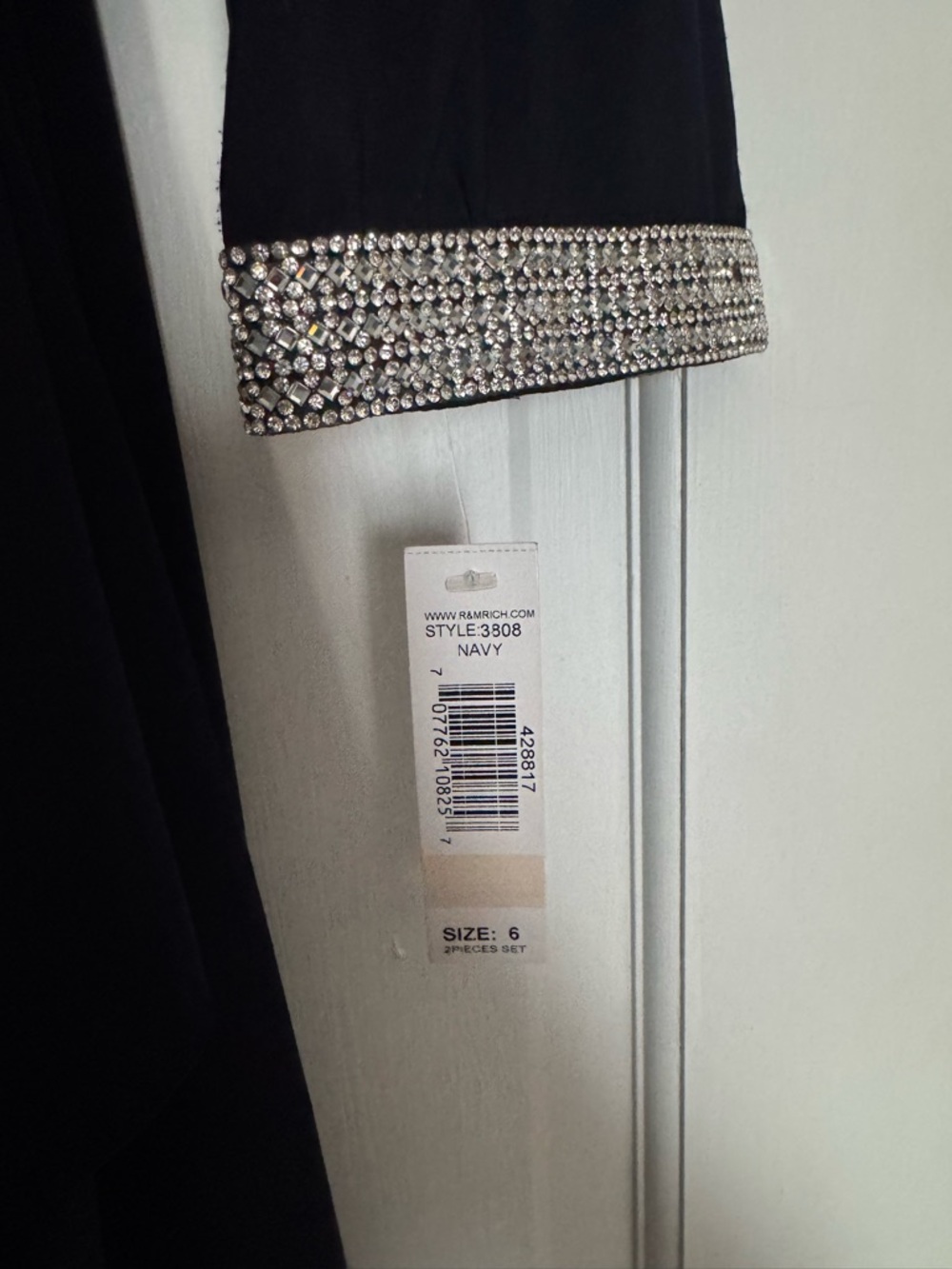 2 piece navy maxi dress - Picture 4 of 5
